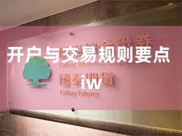 开户与交易规则要点 iw